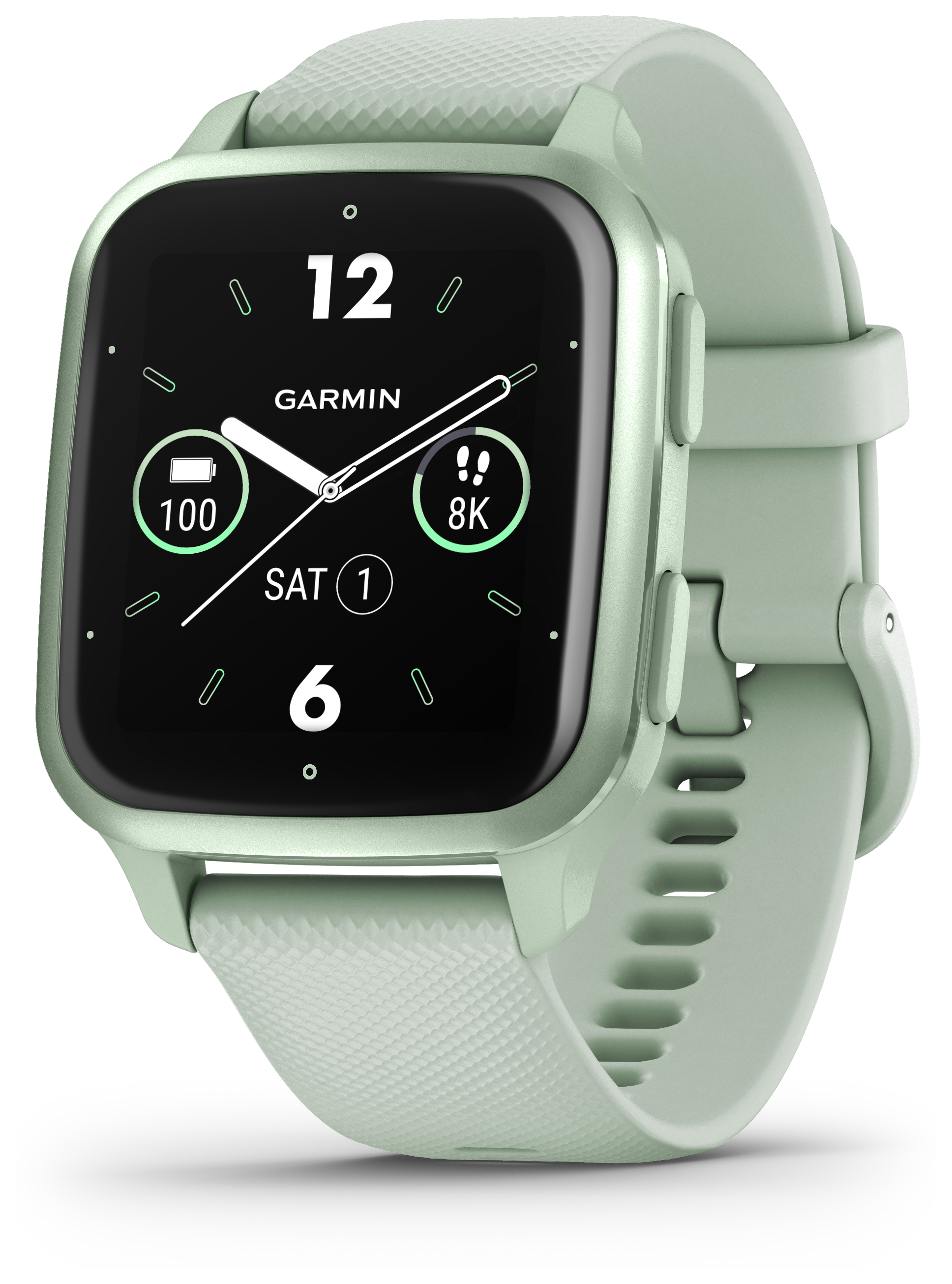 Garmin Venu Sq 2 Digital 40 mm Smartwatch Rechteckig 264 h (Metallisch,  Mintfarbe) von expert Technomarkt | Shortys