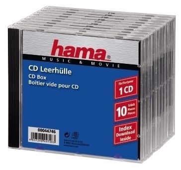 00044746 CD-Leerhülle Standard 10er-Pack (Transparent)