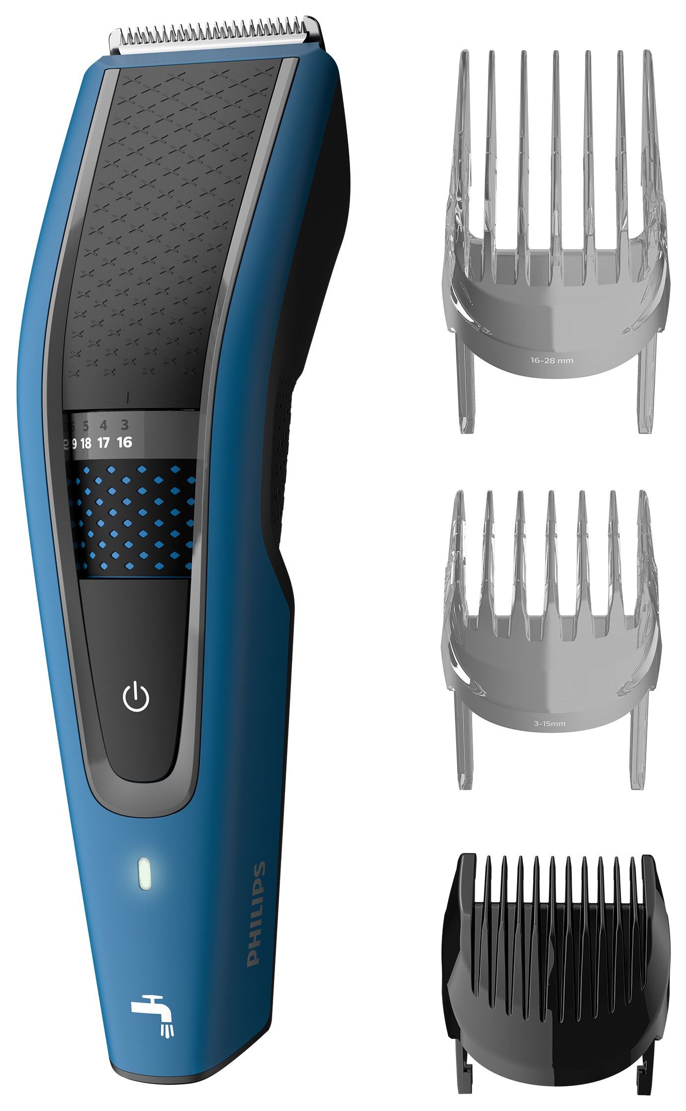 Philips HC5612/15 Series 5000 Haarschneider Batterie/Akku 3 Aufsteckkämme  von expert Technomarkt