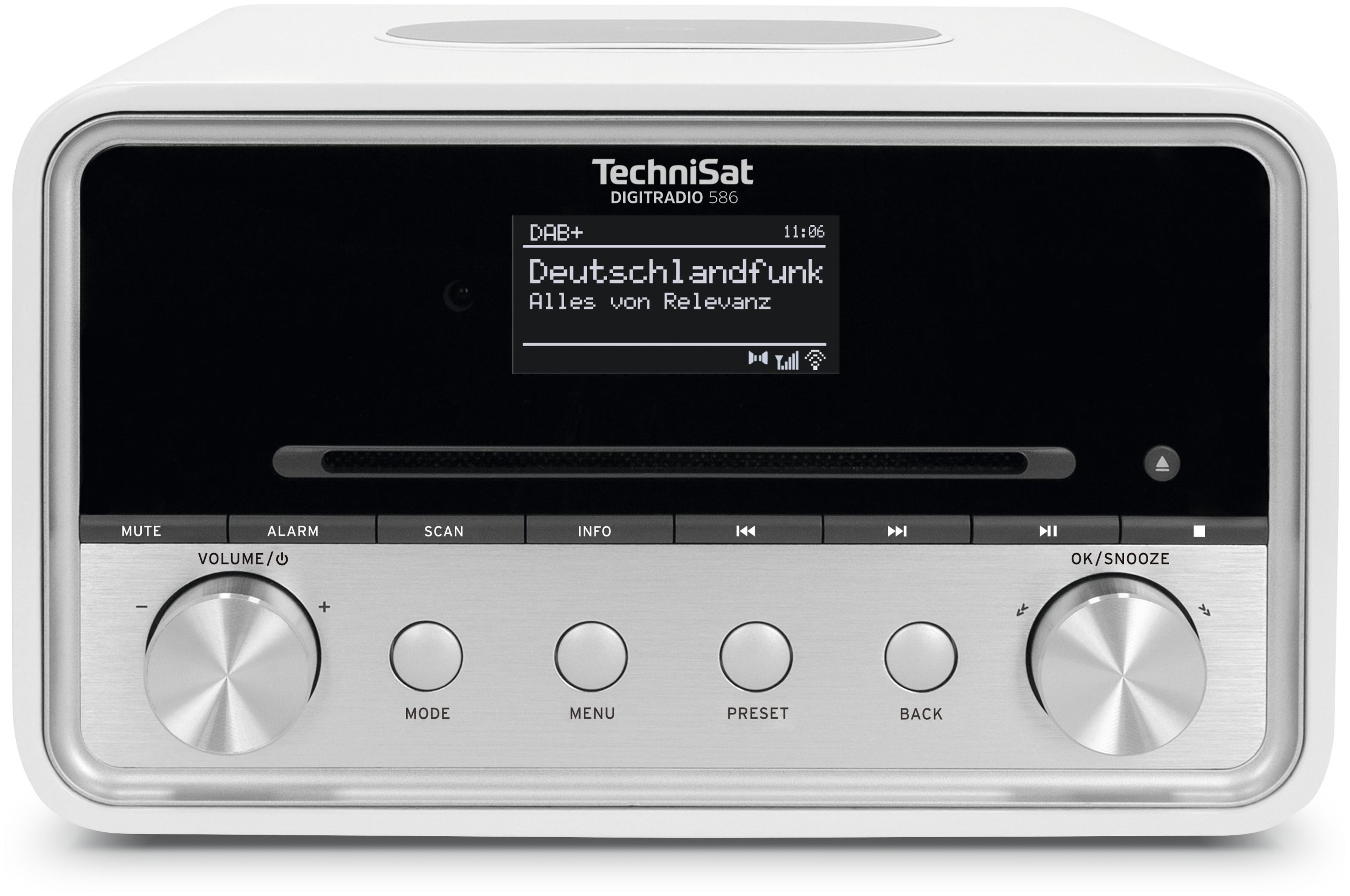 TechniSat DAB+, 586 Technomarkt expert Radio FM von Digitradio Persönlich (Weiß) Bluetooth