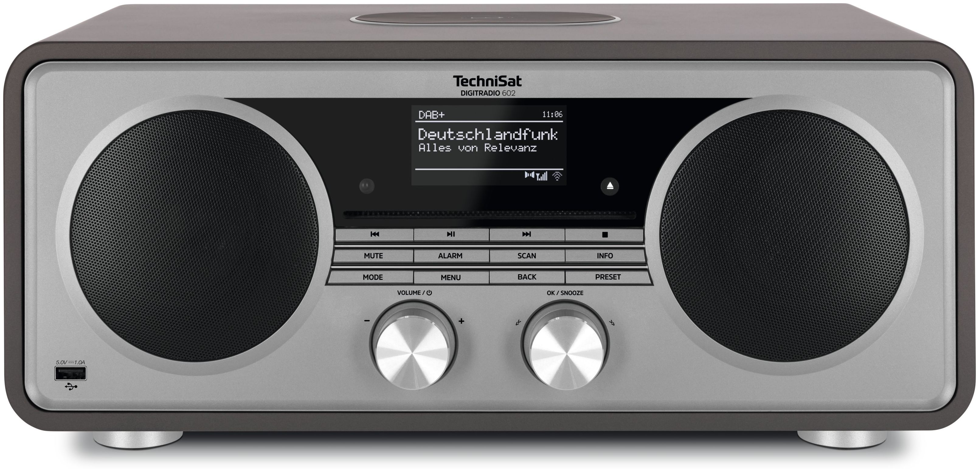 Silber) (Anthrazit, 602 DigitRadio Bluetooth FM Technomarkt Radio TechniSat DAB+, von expert
