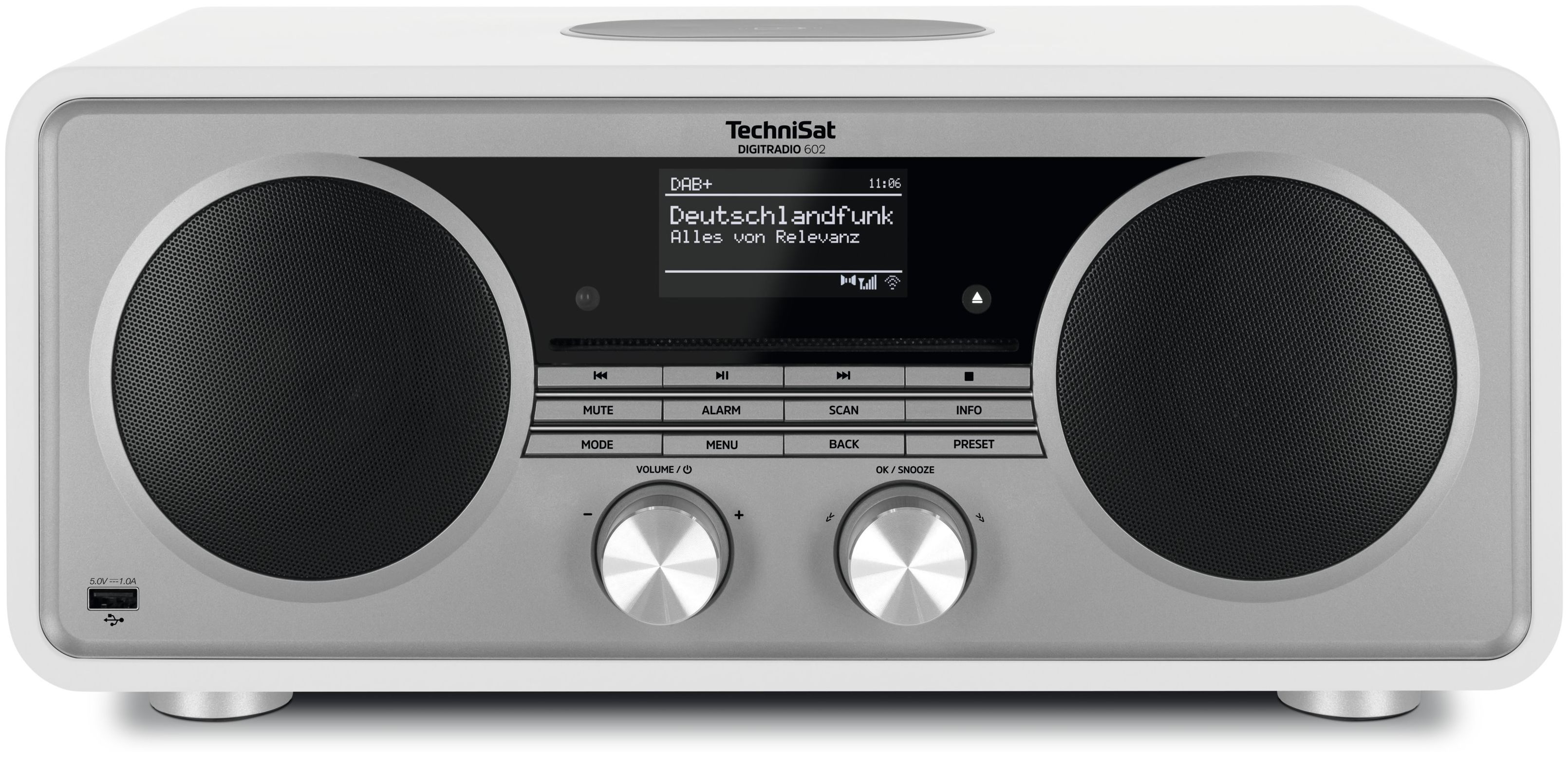 TechniSat Digitradio (Silber, 602 Internet expert Radio DAB+, von Weiß) FM Technomarkt Bluetooth