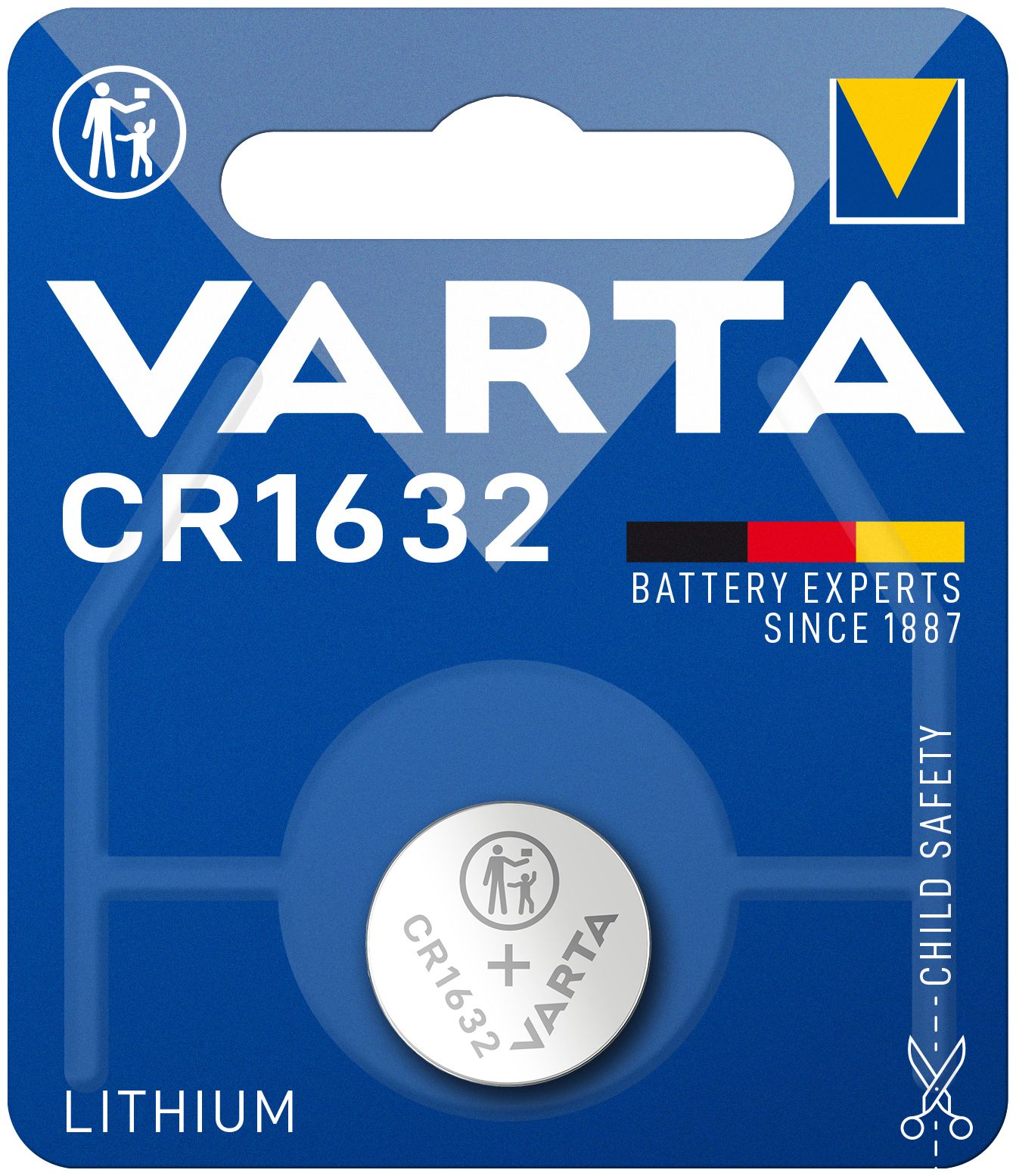 5 x Sony Batterie CR1632 Lithium 3V Knopfbatterie CR 1632 Knopfzelle 