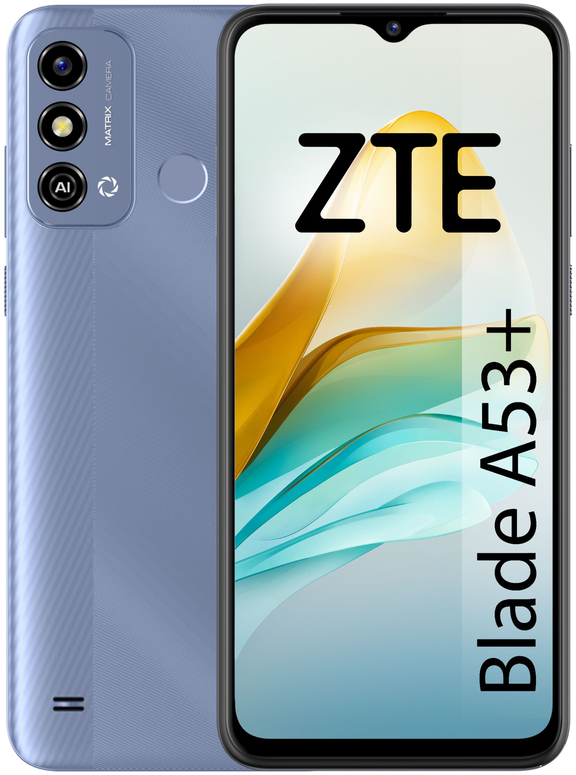ZTE Dual Blade A53+ Smartphone Android 16,6 4G Sim GB expert Einzelne (Blau) Zoll) (6.5 Kamera MP cm Kamera 13 Technomarkt von 64