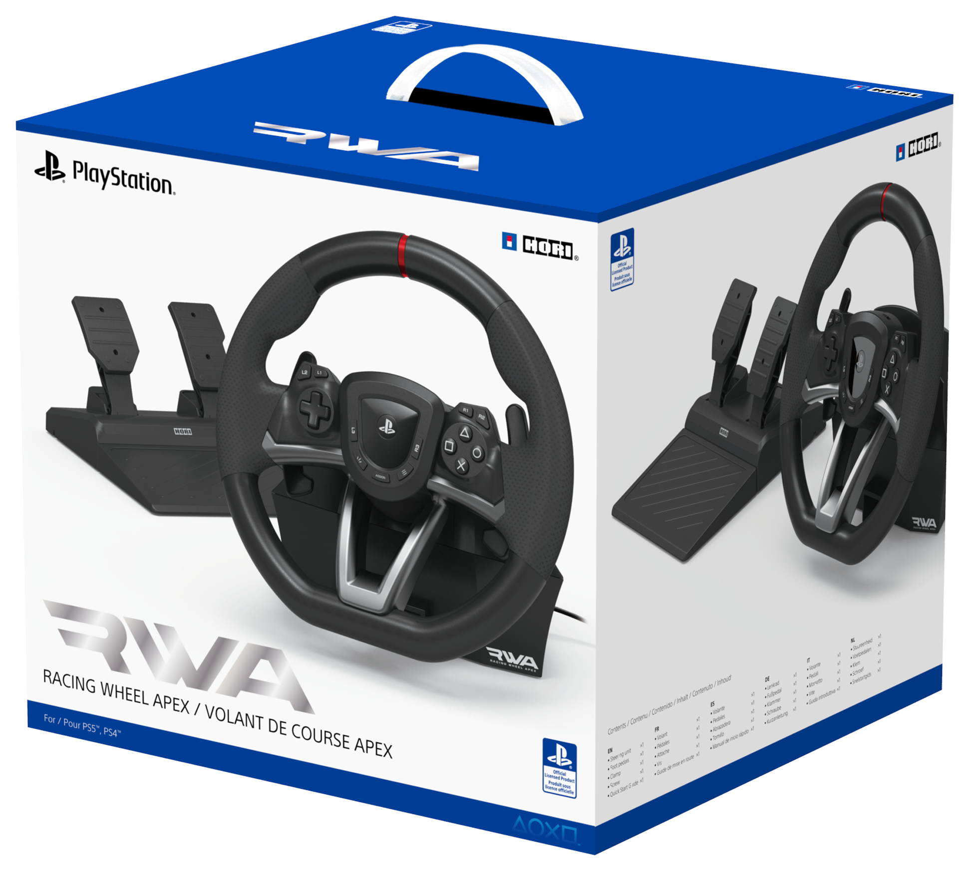 Hori Racing Wheel Apex Lenkrad + Pedale PC, PlayStation 4