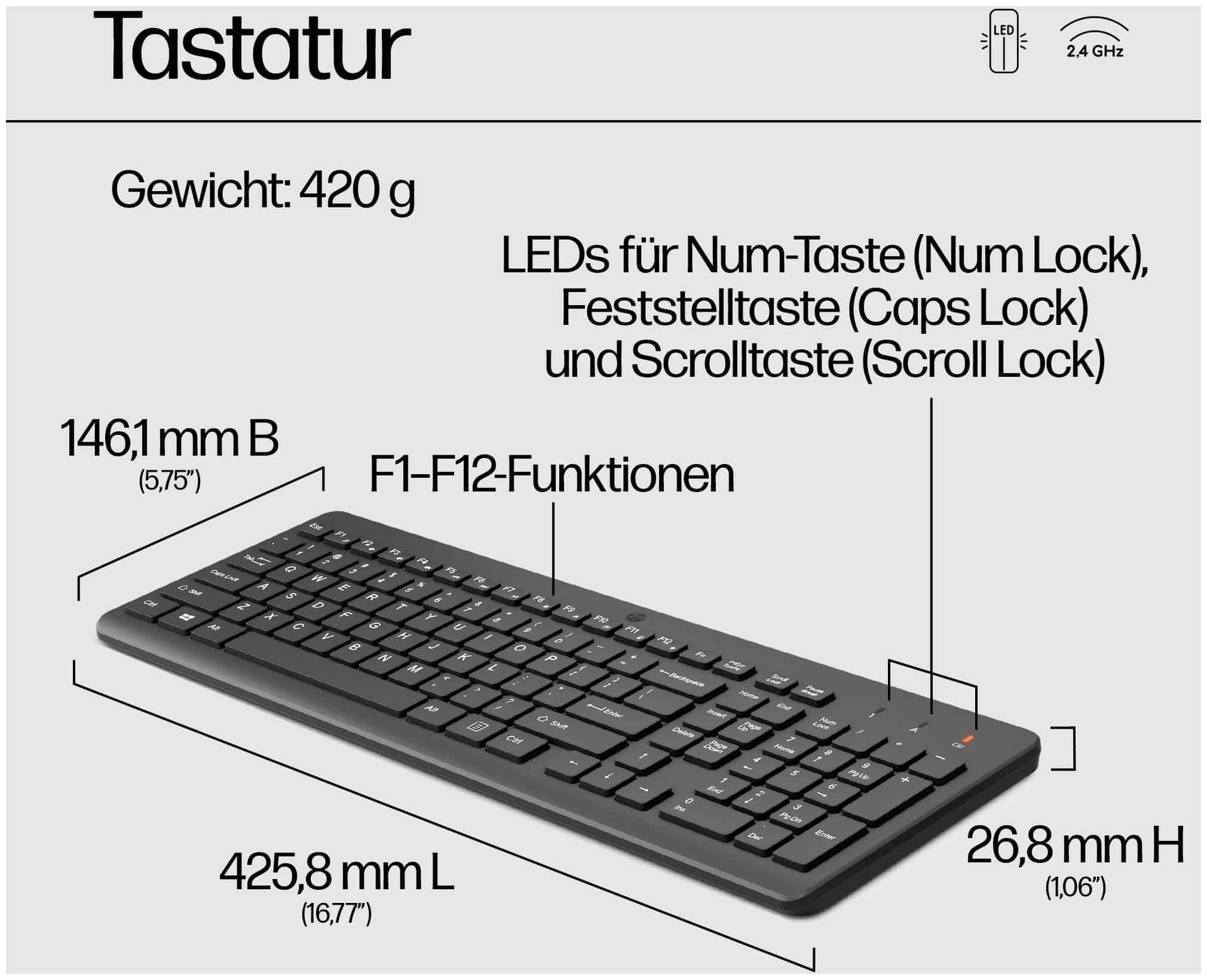 HP 330 Wireless-Maus Technomarkt expert von und -Tastatur
