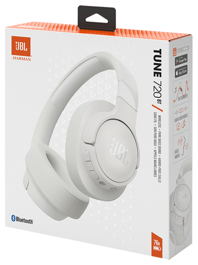 JBL Tune Kopfhörer Technomarkt expert kabellos Bluetooth 720BT Ohraufliegender von (Weiß)