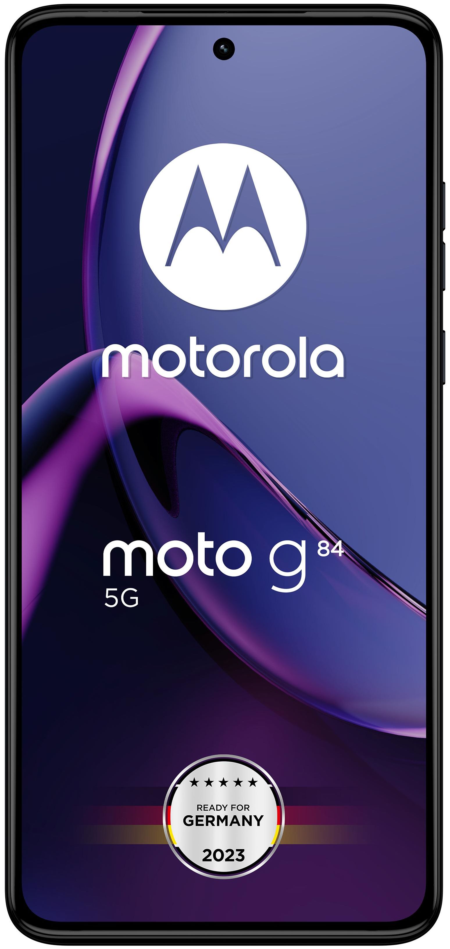 Motorola Moto G84 5G Smartphone 50 Technomarkt Dual (Midnight expert Kamera Zoll) 2,2 Blue) von MP 256 cm Sim Dual 16,6 GHz (6.5 GB Android