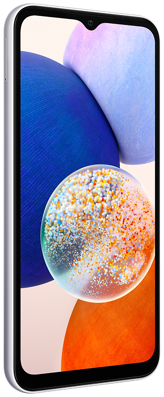 16,8 A14 Smartphone 5G GHz Dreifach 50 cm Technomarkt Galaxy 2,2 Android (6.6 Sim von GB Dual MP Kamera expert Samsung Zoll) (Silber) 64