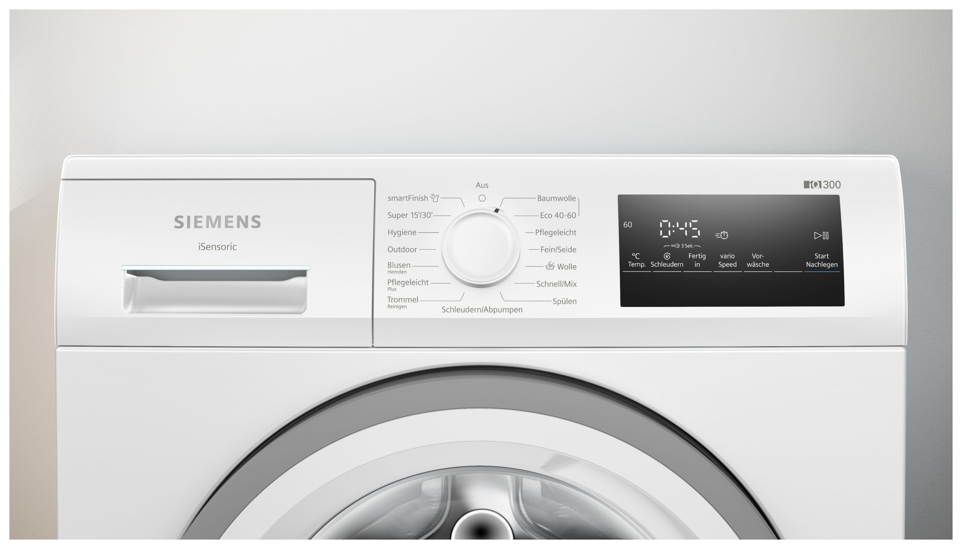 Siemens IQ300 WM14N127 8 Kg Frontlader Waschmaschine 1400 U min 