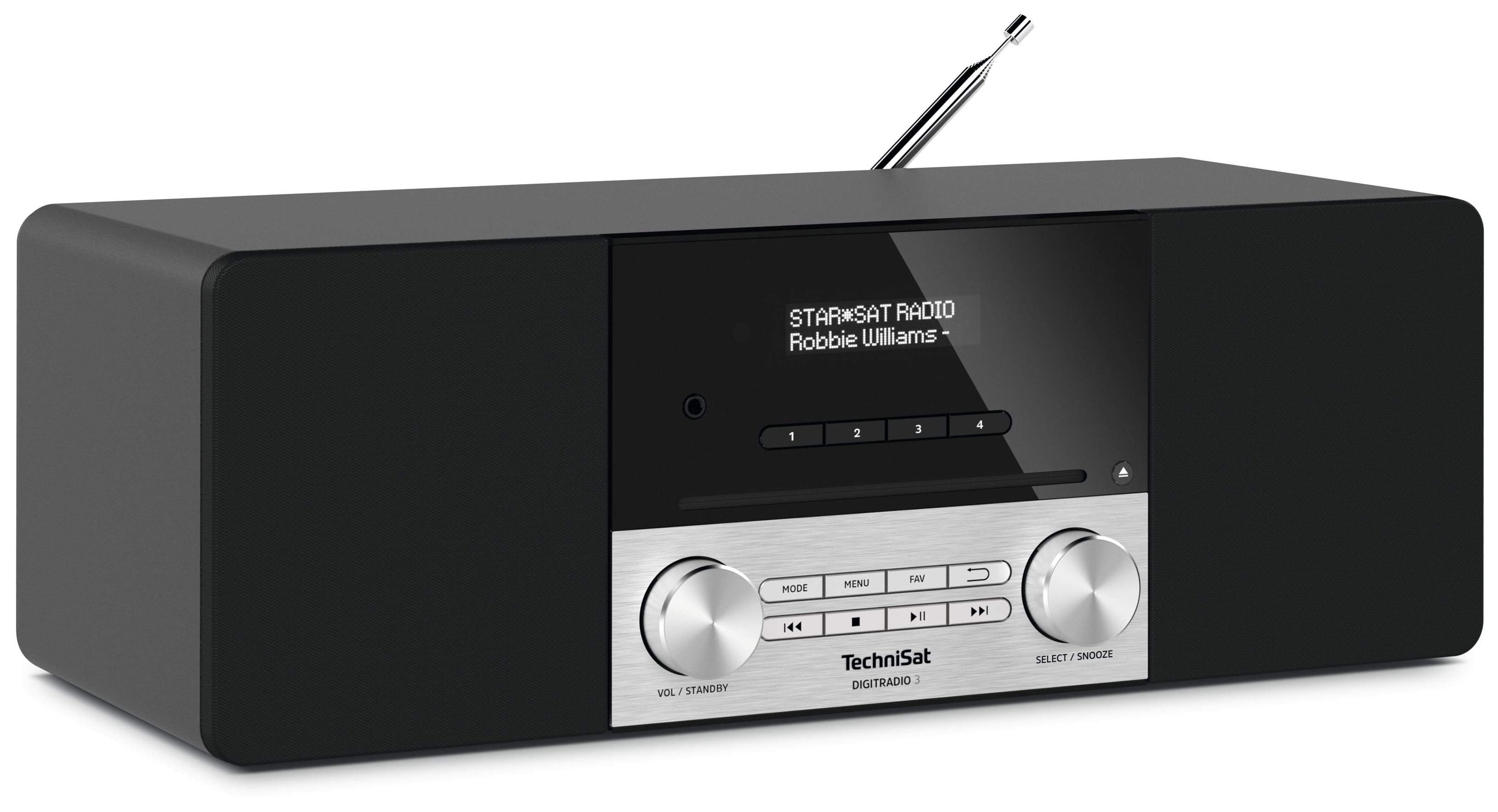 TechniSat DigitRadio 3 Bluetooth DAB+, Radio (Schwarz, Silber) FM von Technomarkt Persönlich expert