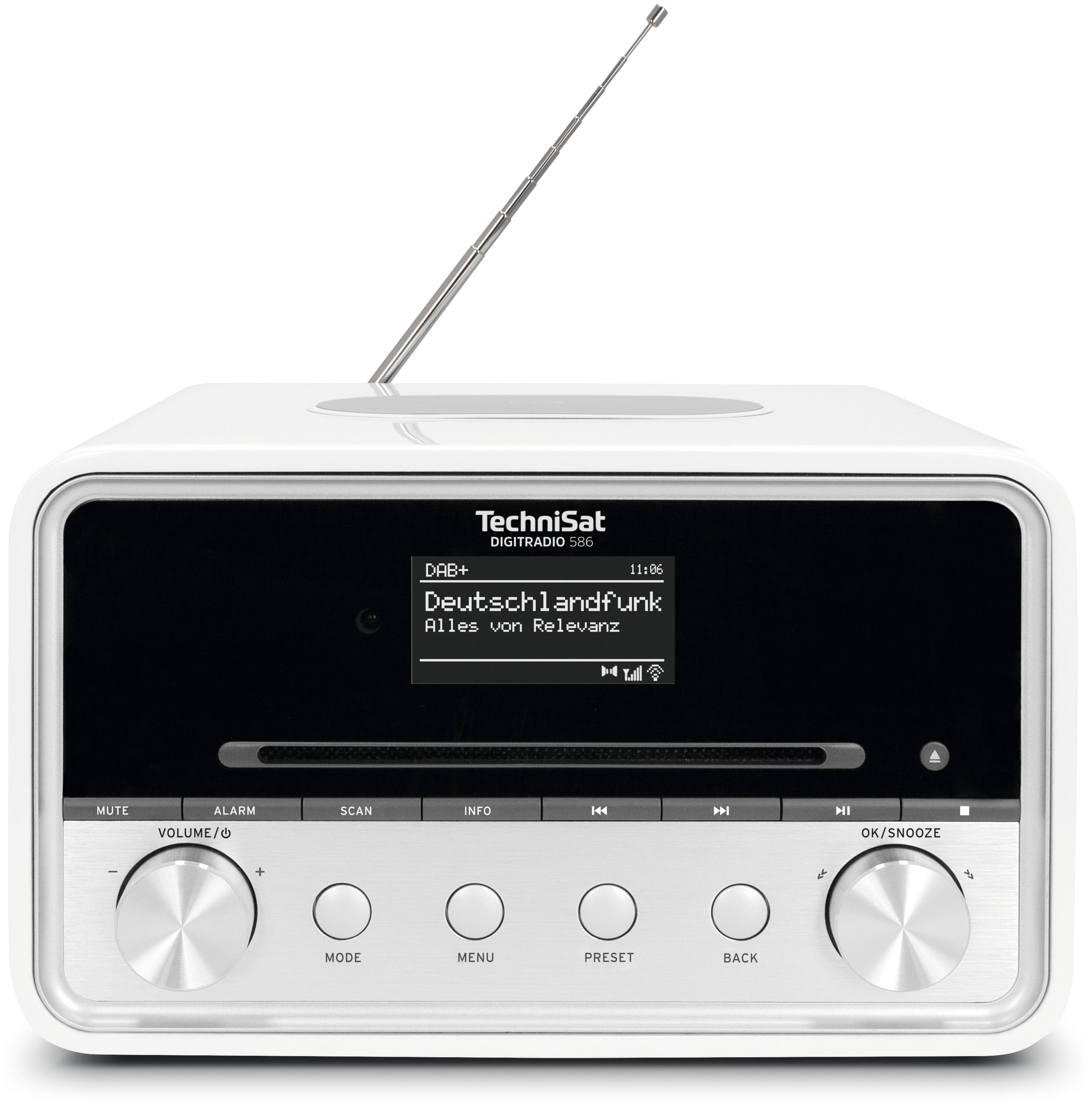 TechniSat Digitradio 586 Technomarkt (Weiß) DAB+, von Bluetooth FM expert Persönlich Radio