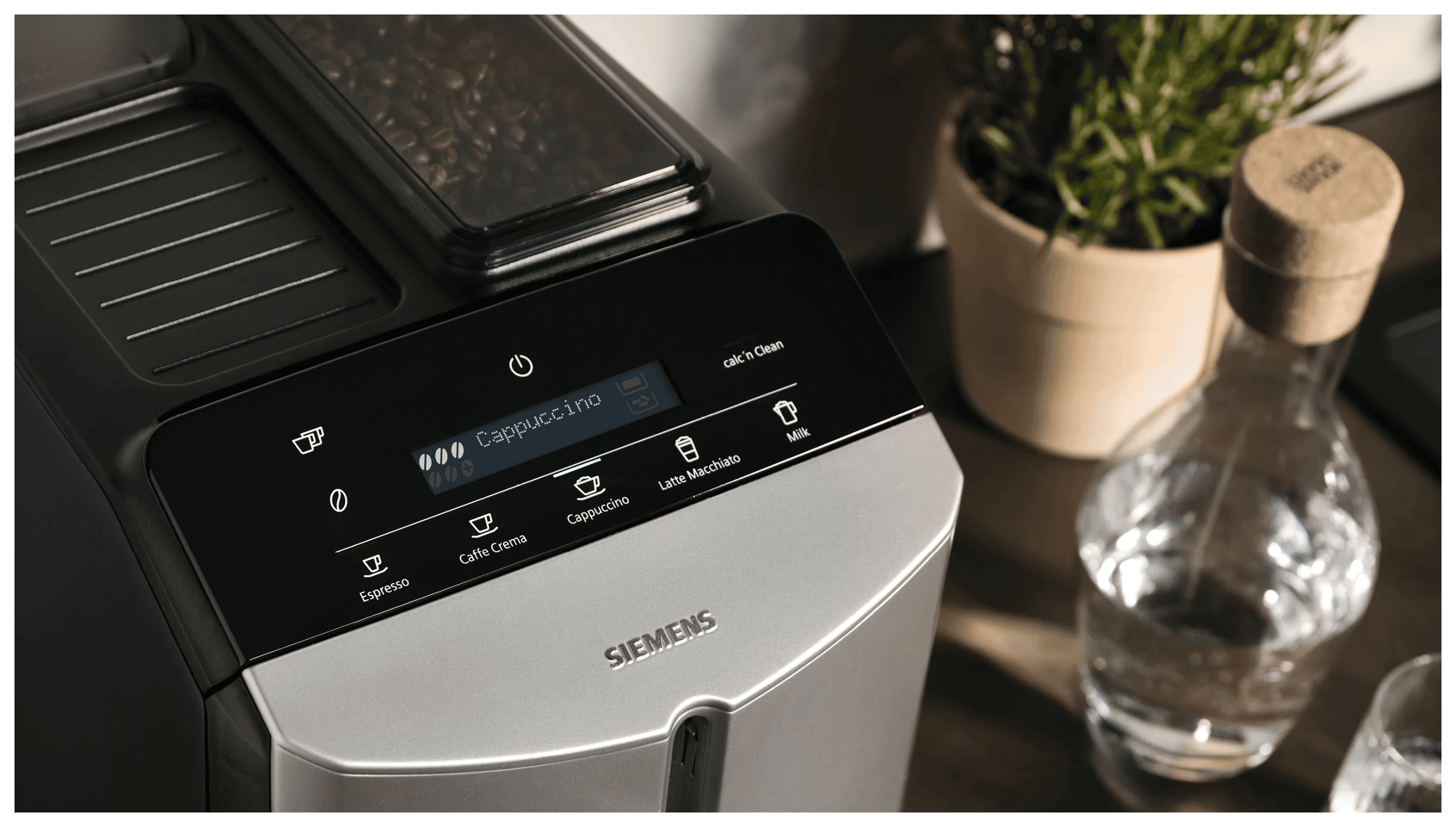 Siemens EQ300 TF303E07 Kaffeevollautomat von bar 1,4 g 15 (Schwarz, l Technomarkt expert Metallisch, Silber) 250