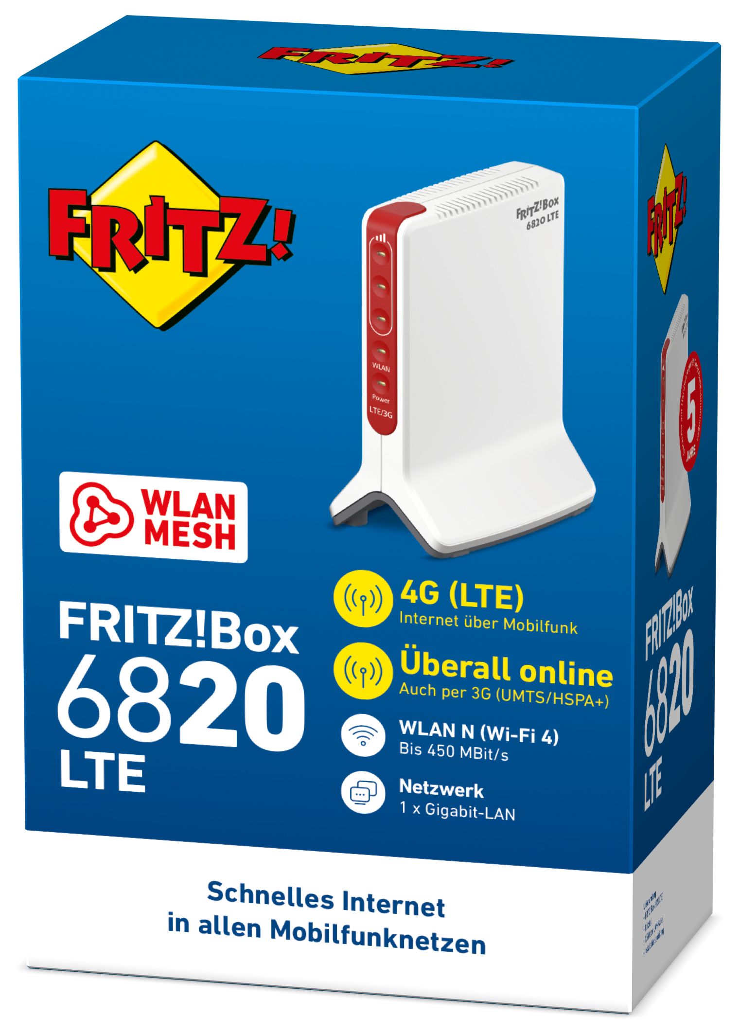 AVM FRITZ!Box 6820 LTE Wi-Fi 450 Technomarkt Mbit/s von Router (802.11n) 4 (2,4GHz) Einzelband expert