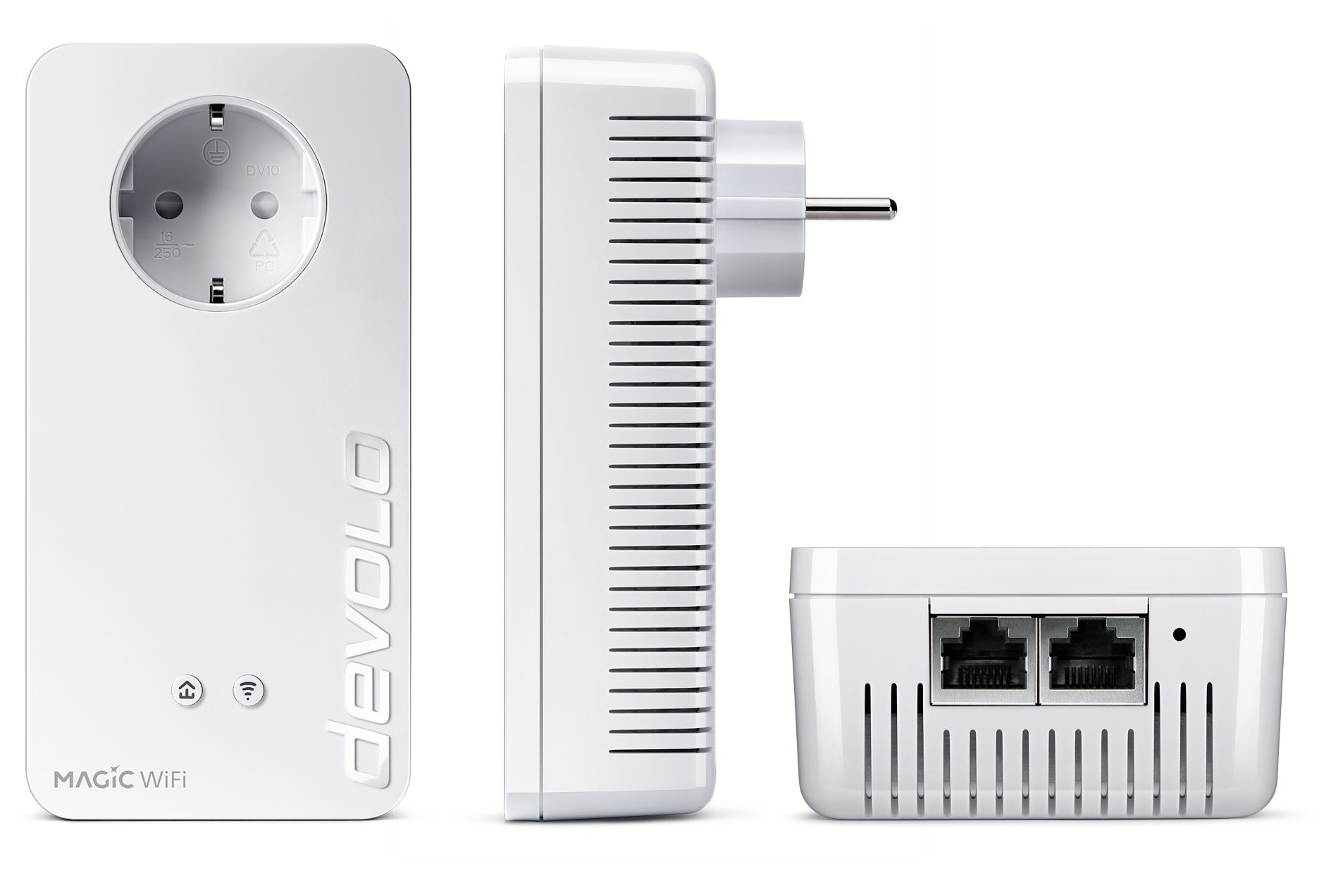 Devolo Magic 1 WiFi 1200 Mbit/s Ethernet LAN Anschluss WLAN weiß 2 Stück:  : Computer & Zubehör