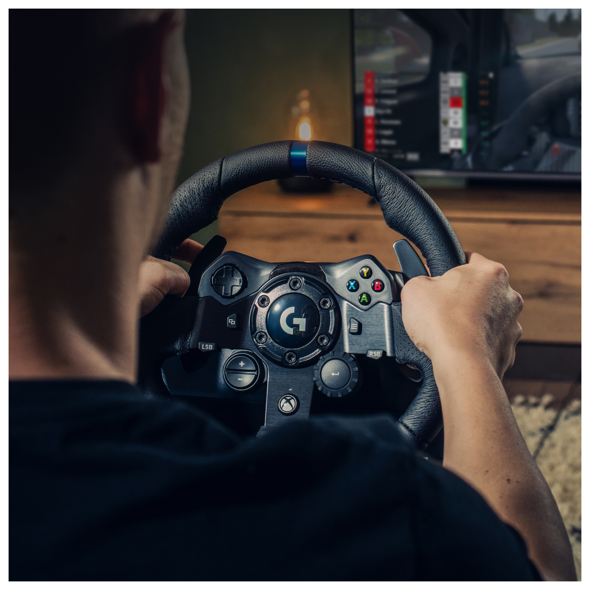 LOGITECH G923 TRUEFORCE Gaming Rennlenkrad mit Pedalen für Xbox