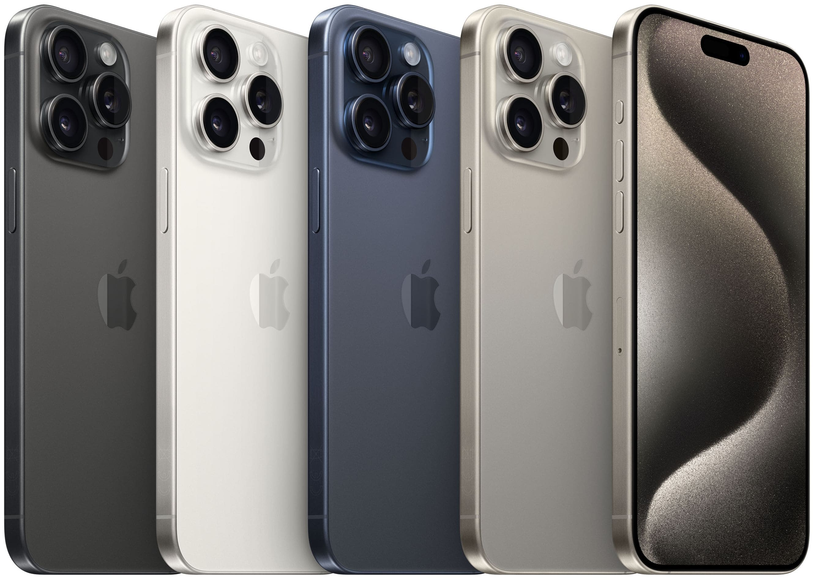 (Natural iPhone Zoll) Titanium) 48 Smartphone Max Technomarkt cm 15 Sim Kamera expert Dual MP Pro GB 256 von 5G Apple Dreifach IOS 17 (6.7