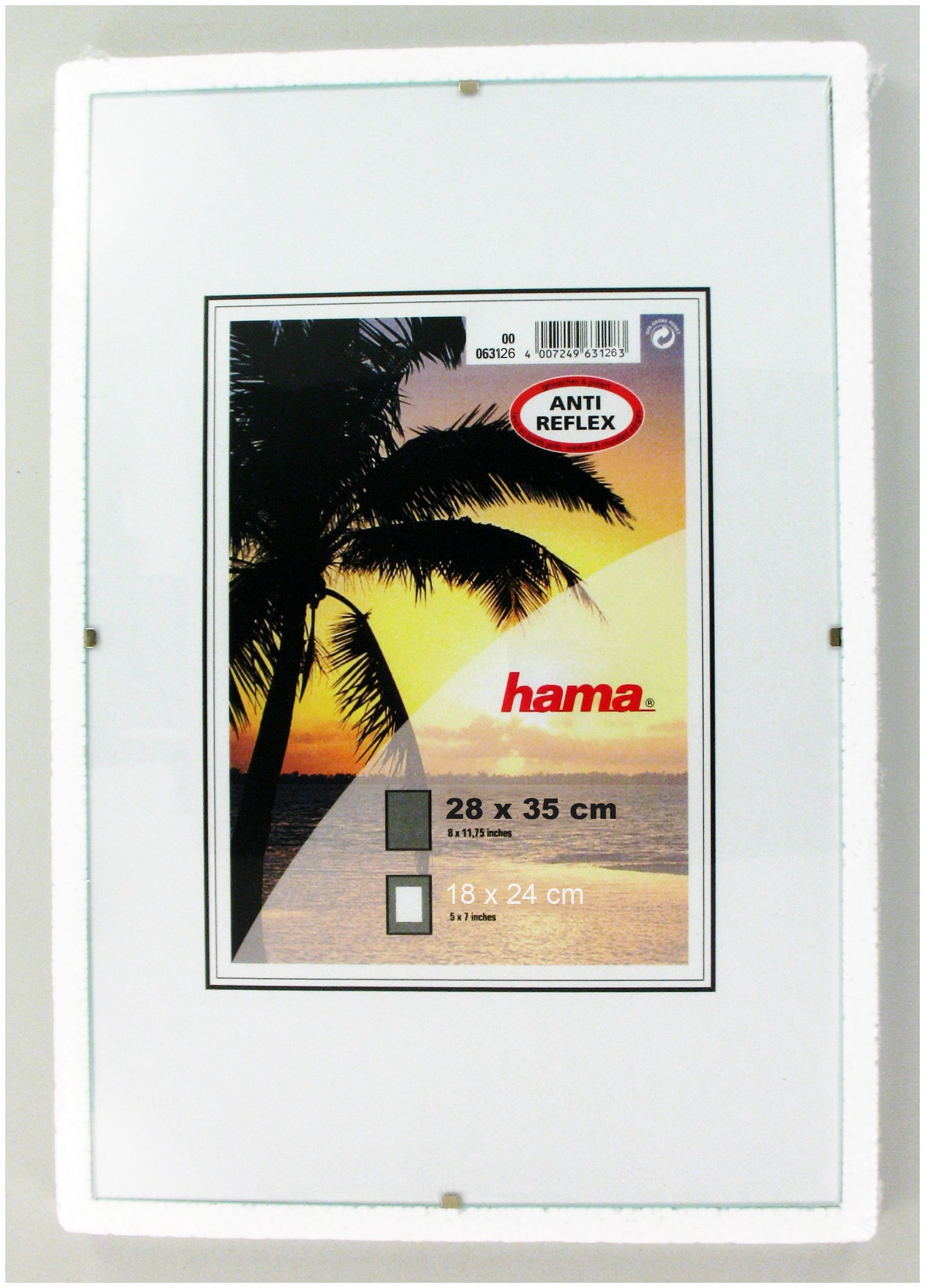 28x35cm Anti-Reflex-Glas Bildhalter Hama Technomarkt rahmenloser von expert \