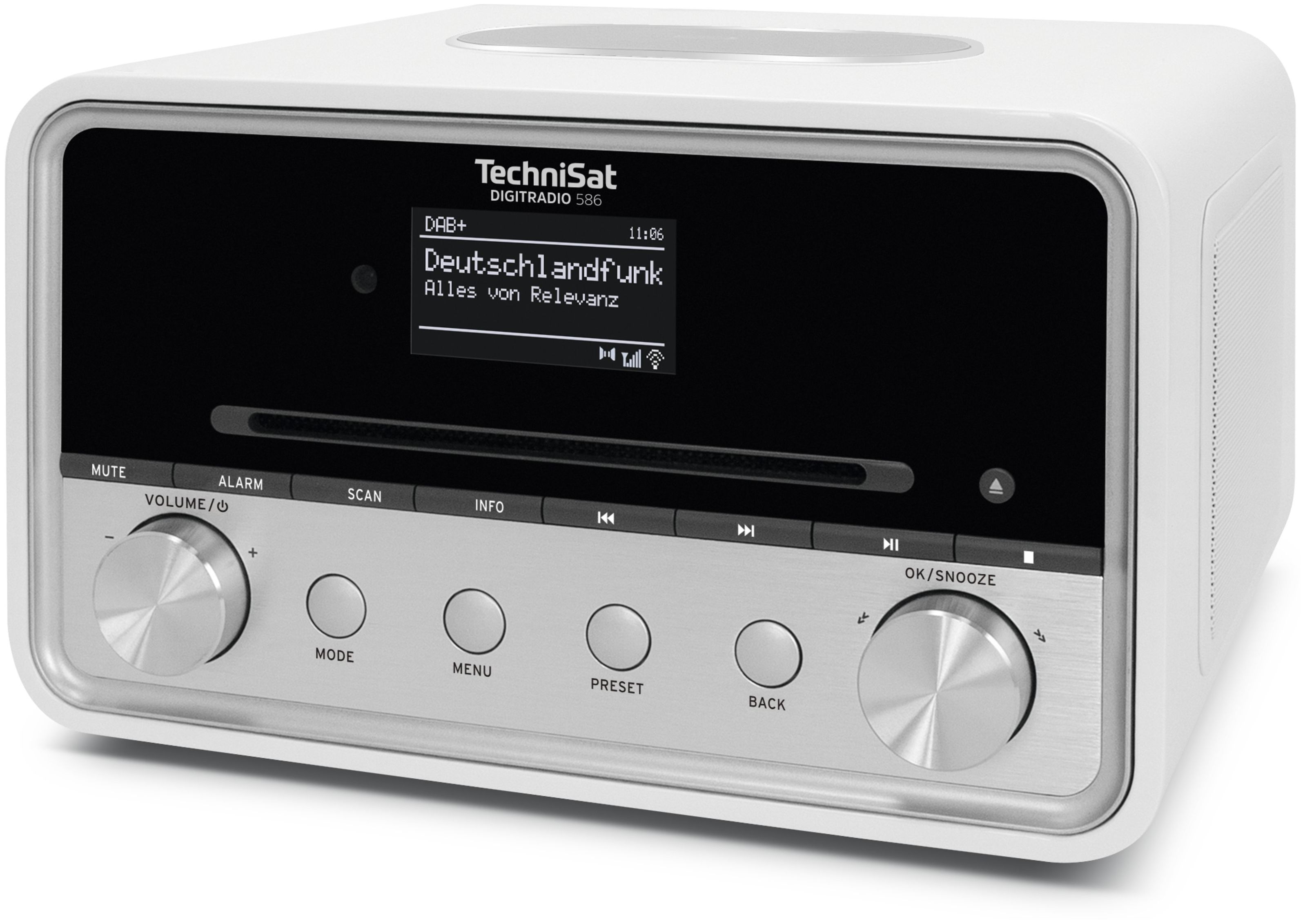 FM TechniSat Persönlich 586 Radio Technomarkt von DAB+, Digitradio expert Bluetooth (Weiß)