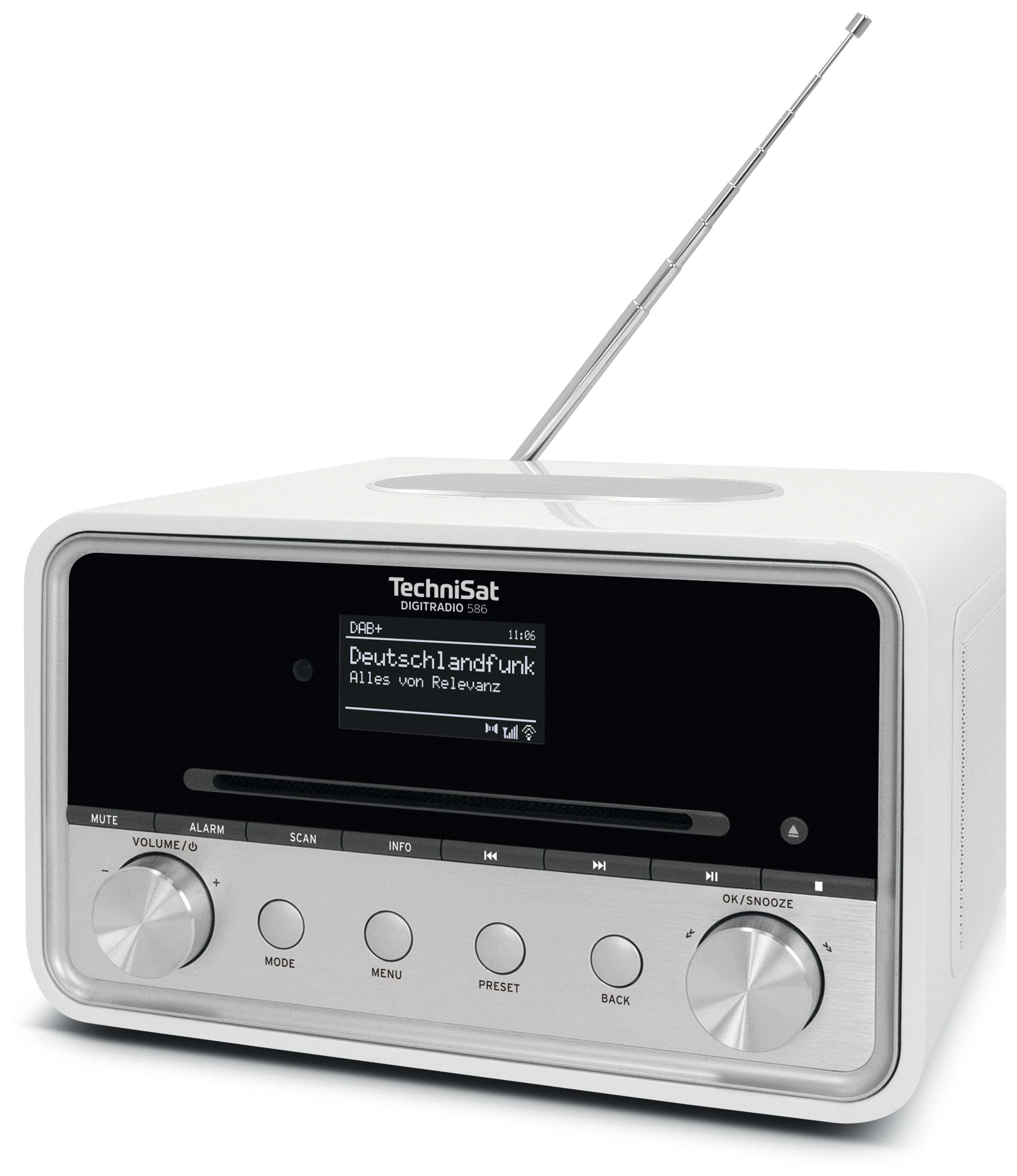 Radio TechniSat Persönlich Technomarkt Digitradio expert DAB+, Bluetooth 586 FM (Weiß) von