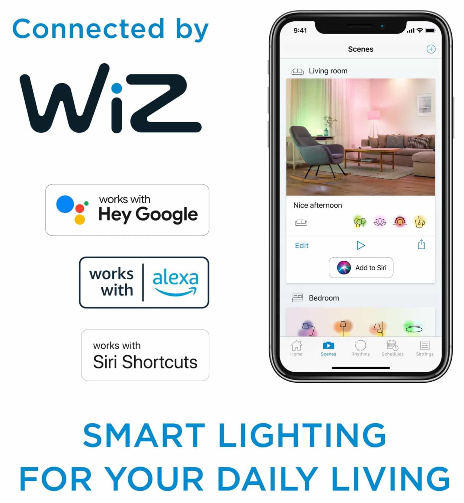 PHILIPS Signify WiZ Ampoule LED connectée Wi-Fi couleur E14 40W