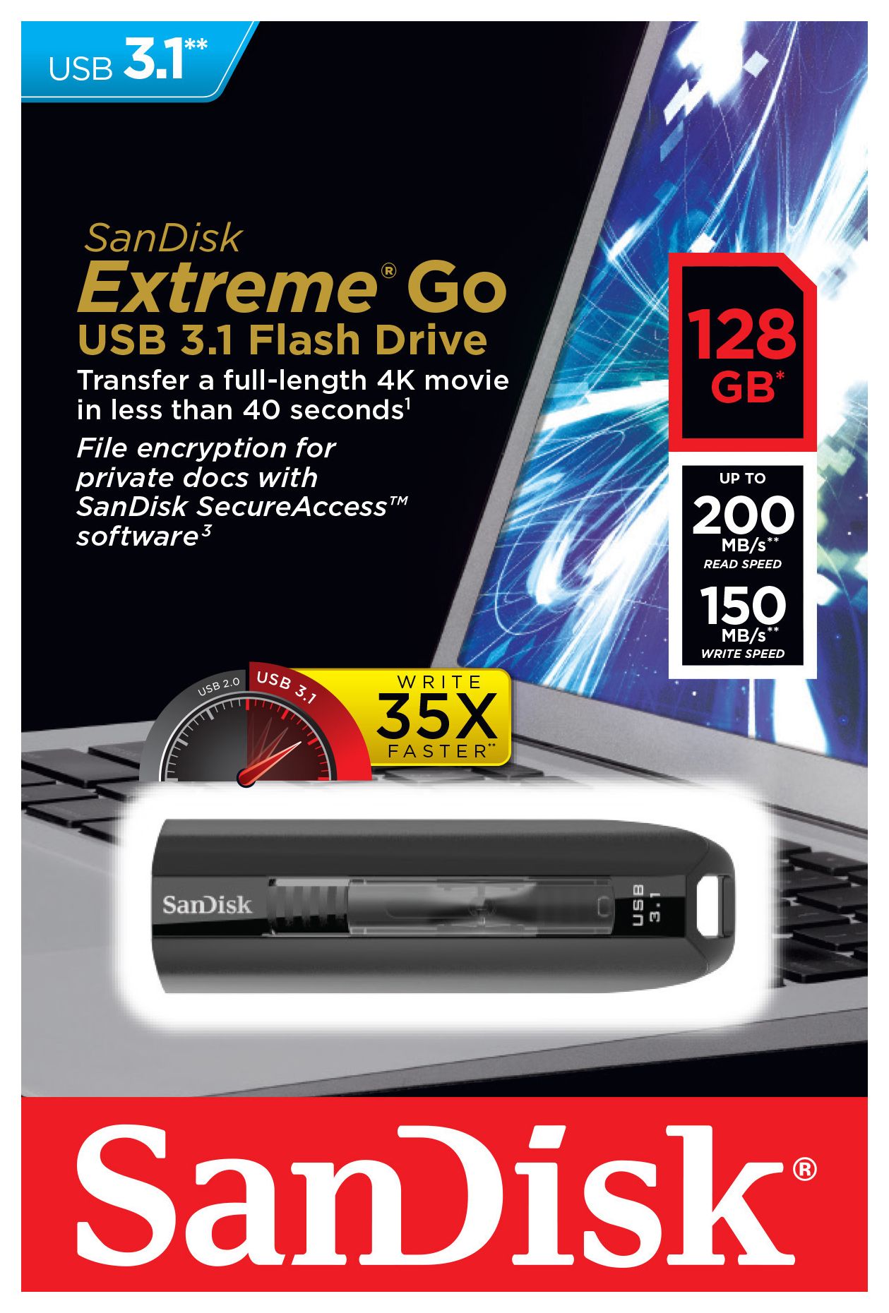 sandisk extreme go 128