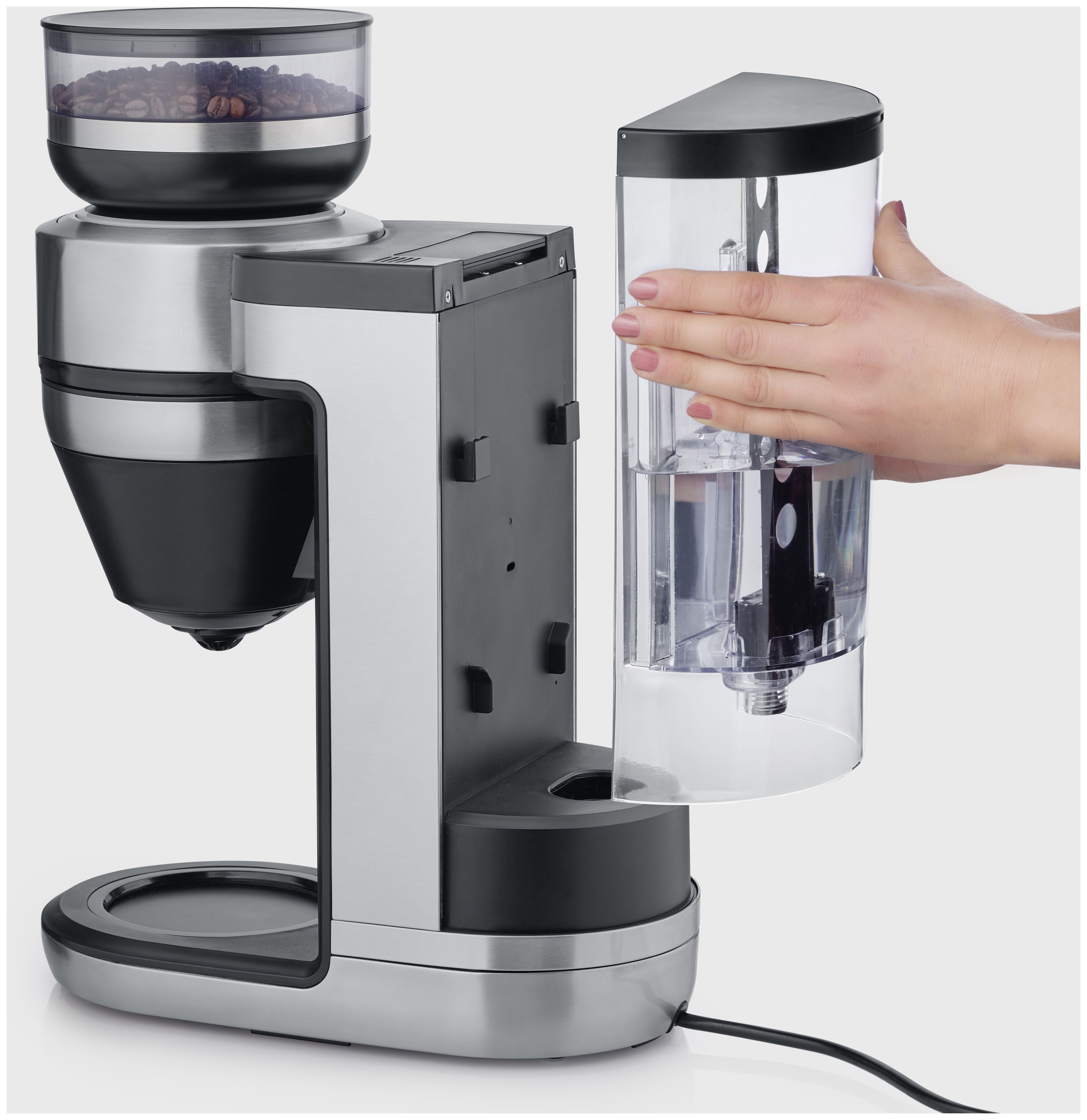 (Schwarz, Edelstahl) Filterkaffeemaschine Severin l 2,0 expert KA4850 Tassen 1 von Technomarkt