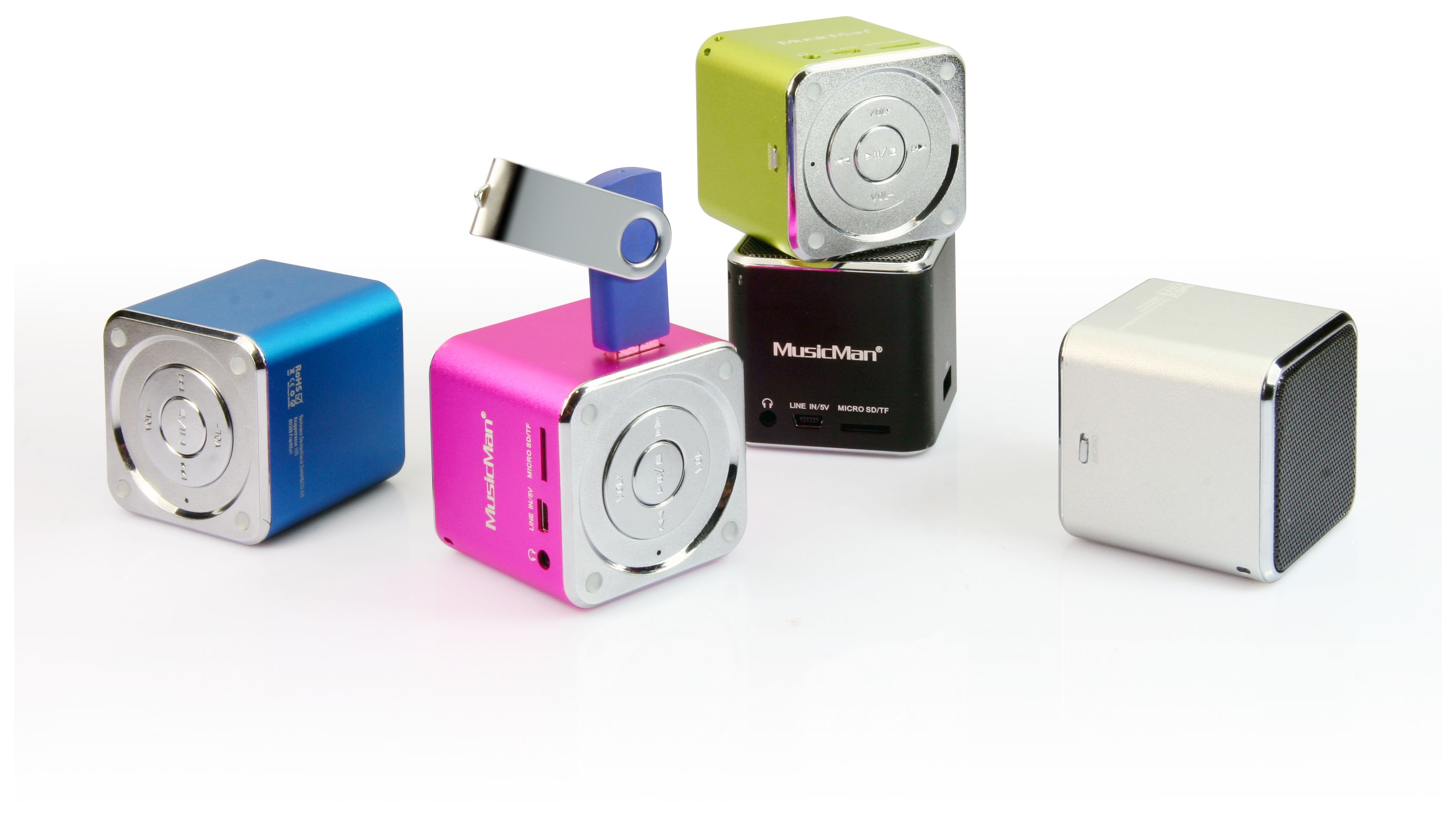 Technaxx Mini MusicMan portabler Lautsprecher (Pink) von expert Technomarkt