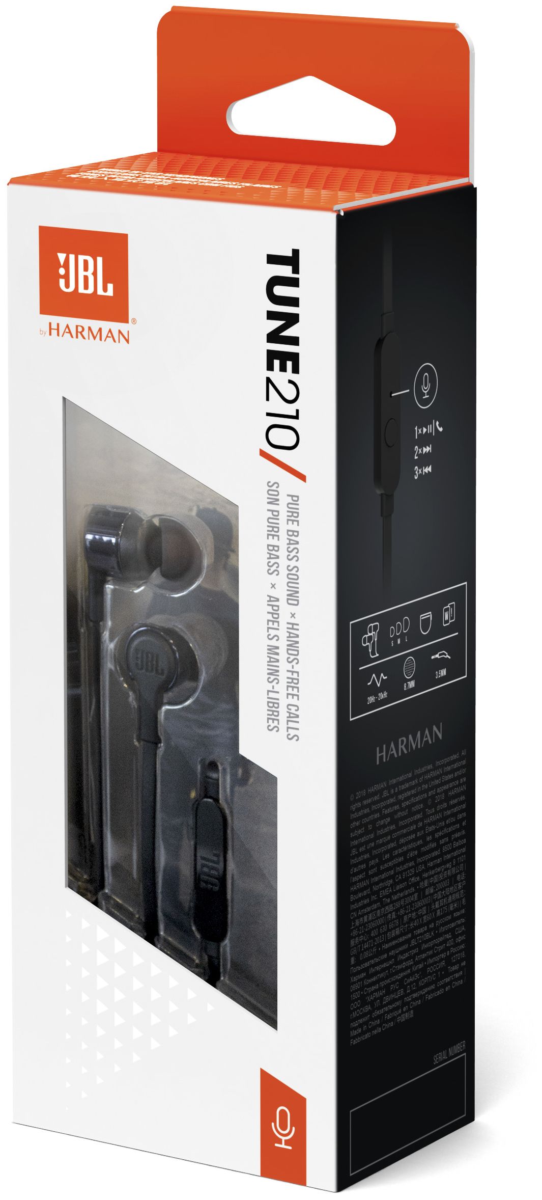JBL Tune 210 In-Ear Kopfhörer Kabelgebunden (Schwarz) von expert Technomarkt | In-Ear-Kopfhörer