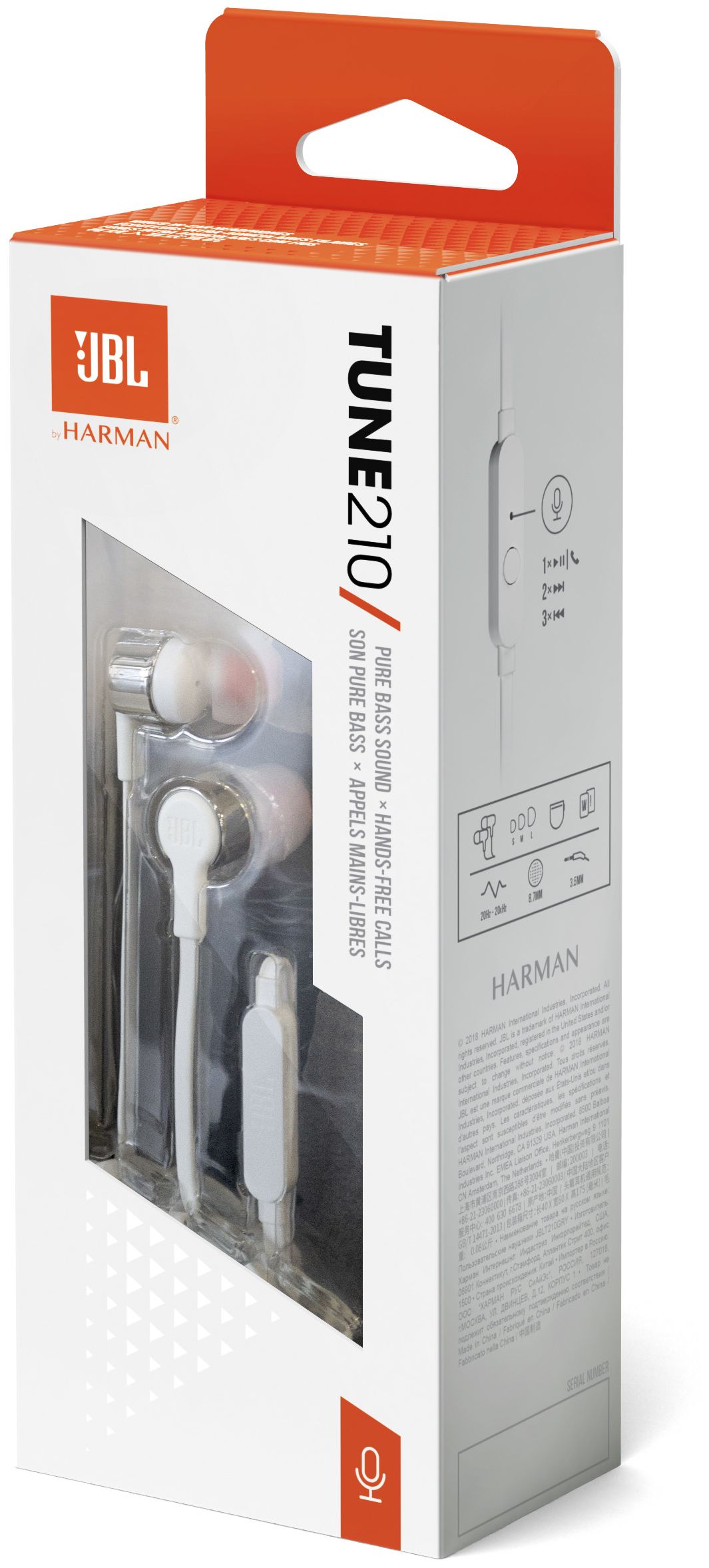 JBL Tune 210 In-Ear Kopfhörer Kabelgebunden (Grau) von expert Technomarkt