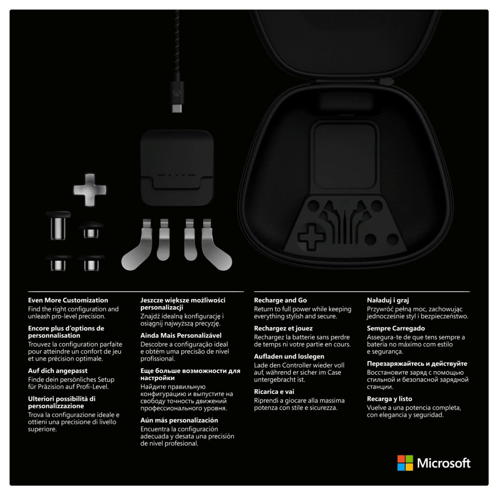 Microsoft Xbox Elite Spiele-Controllerzusatz 2 2 Series Series Silber) Xbox Wireless Component von Complete PC, (Schwarz, One expert Controller Elite Technomarkt – Pack