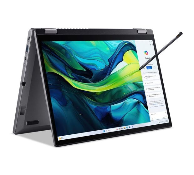 Acer Aspire Spin ASP14-52MTN WUXGA Notebook 35,6 cm (14 Zoll) 1920 x 1200 Pixel 1 TB SSD Windows 11 Home Intel Core Ultra 7 max. 4,8 GHz  (Grau) f&uuml;r 1.199,00 Euro