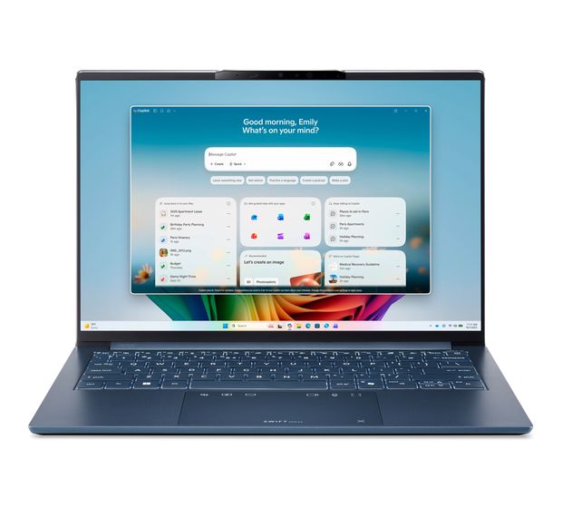Acer Swift Go AI SFG14-I71-983G WUXGA Notebook 35,6 cm (14 Zoll) 1920 x 1200 Pixel 16 GB Ram 512 GB SSD Windows 11 Home Intel Core Ultra 9 max. 4,9 GHz  (Blau) f&uuml;r 1.499,00 Euro