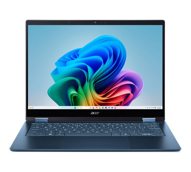 Acer Swift Spin AI SFSP14-Q51T-X0AS WUXGA Notebook 35,6 cm (14 Zoll) 1920 x 1200 Pixel 16 GB Ram 512 GB SSD Windows 11 Home Qualcomm Snapdragon max. 4 GHz  (Blau) f&uuml;r 1.499,00 Euro