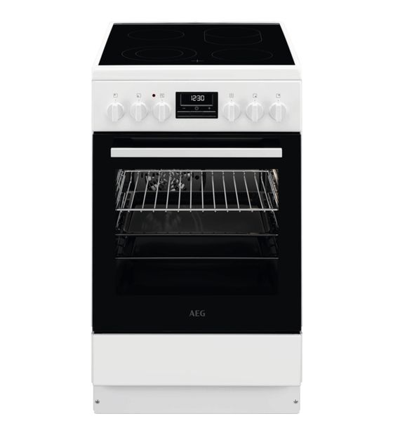 AEG CCB544BGBW Freistehender Herd Elektro normal mit Glaskeramik Kochfeld f&uuml;r 617,00 Euro