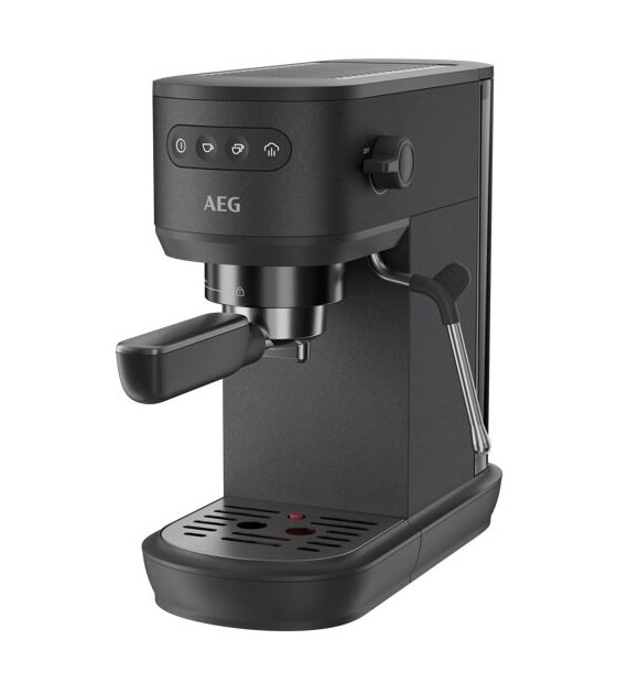 AEG EC7-1-6BO Design Collection Siebträger Kaffeemaschine 1250 W  (Schwarz) f&uuml;r 199,95 Euro