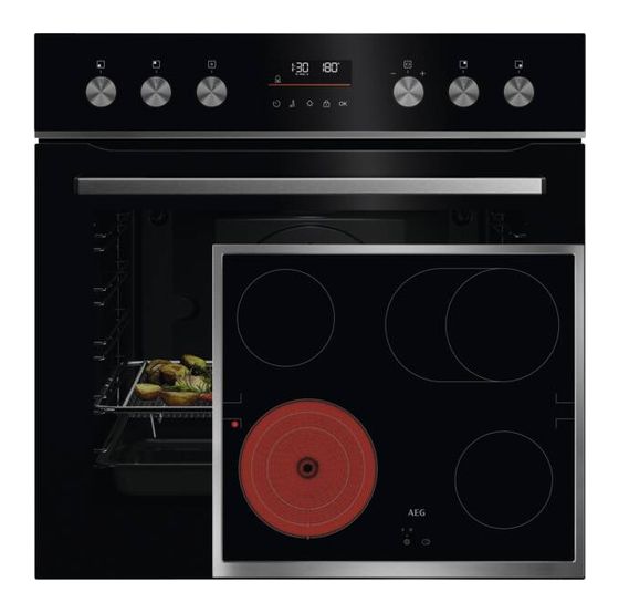 AEG FHHS25M11 (OU5PE40SM + TA64RA07XB + TR1LV) Herdset groß AutoClean mit 60 cm Glaskeramik Kochfeld f&uuml;r 804,00 Euro