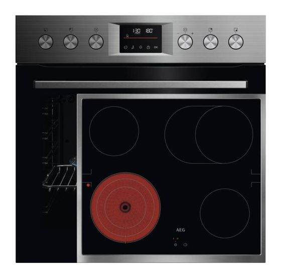 AEG FHHS25MF04 (OU5AE22AB + TA64RA07FB + TR1LFV) Herdset groß AutoClean mit 60 cm Glaskeramik Kochfeld f&uuml;r 920,00 Euro