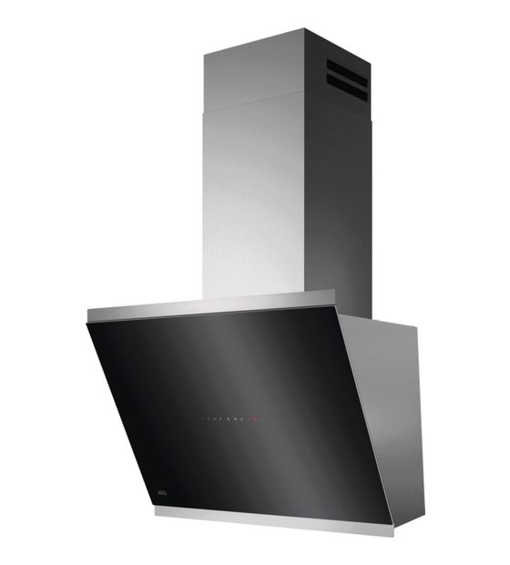 AEG GV77D61SL Abluft/Umluft Dunstabzugshaube/Esse Wand 60 cm (Schwarz, Silber) f&uuml;r 538,00 Euro