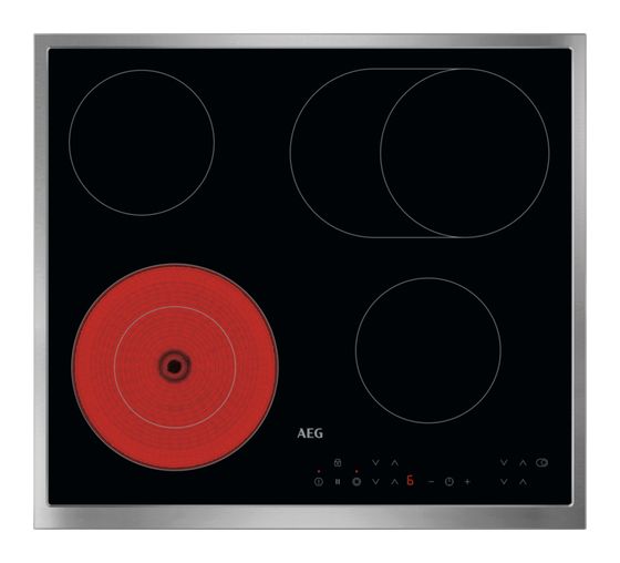 AEG NRN64A06XB autarkes 60 cm Glaskeramik Kochfeld/Herdplatte 4 Zone(n) f&uuml;r 311,00 Euro