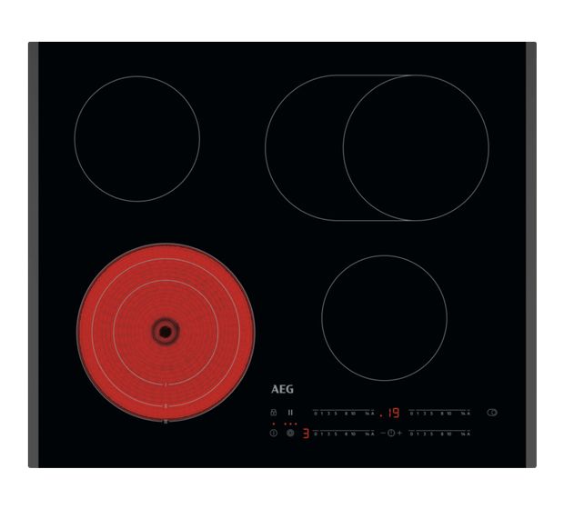 AEG TO64RA07FB autarkes 60 cm Glaskeramik Kochfeld/Herdplatte 4 Zone(n) f&uuml;r 325,00 Euro