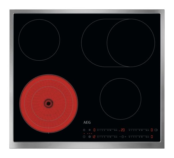 AEG TO64RAX7XB autarkes 60 cm Glaskeramik Kochfeld/Herdplatte 4 Zone(n) f&uuml;r 420,00 Euro