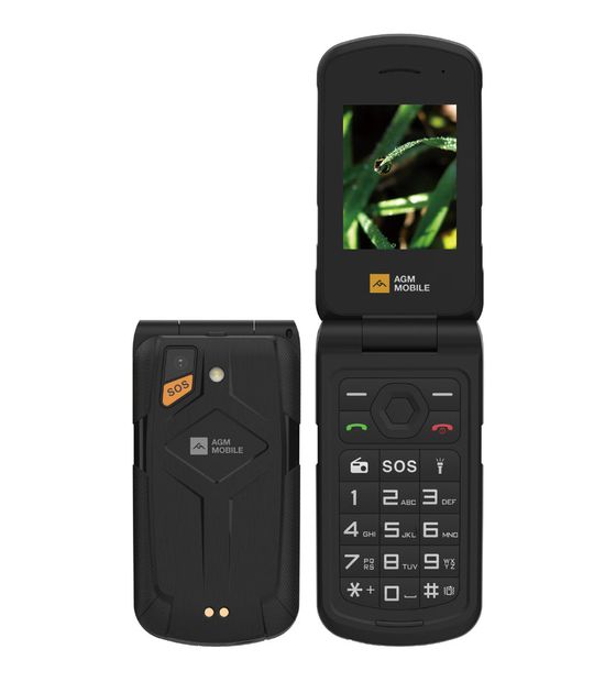 AGM M10 4G Smartphone 6,1 cm (2.4 Zoll Dual Sim  (Schwarz) f&uuml;r 77,99 Euro