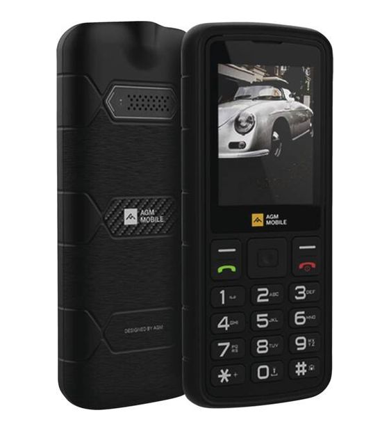AGM M9 4G Smartphone 6,1 cm (2.4 Zoll Dual Sim  (Schwarz) f&uuml;r 65,49 Euro