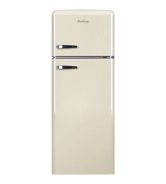 Amica DTR374190B 162 l / 44 l Kühl-Gefrierkombi freistehend 144 kWh Jahr  (Beige) f&uuml;r 498,00 Euro