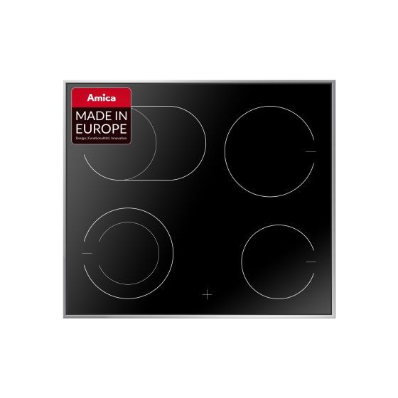 Amica EC742100E herdgebundenes 60 cm Glaskeramik Kochfeld/Herdplatte 4 Zone(n) f&uuml;r 212,99 Euro