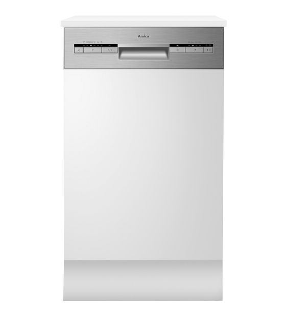 Amica EGSP560911E 45 cm Geschirrspüler teilintegriert (ohne Front) Leise 10 Maßgedecke aquaStop Funktion f&uuml;r 344,00 Euro
