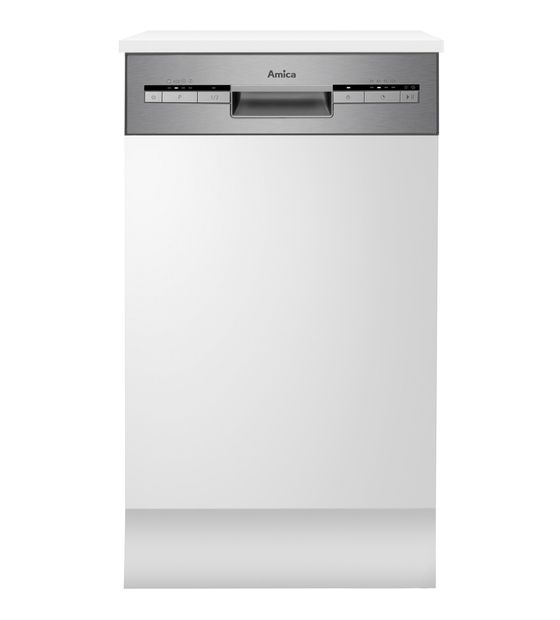 Amica EGSP569900E 45 cm Geschirrspüler teilintegriert (ohne Front) Leise 9 Maßgedecke aquaStop Funktion f&uuml;r 296,99 Euro