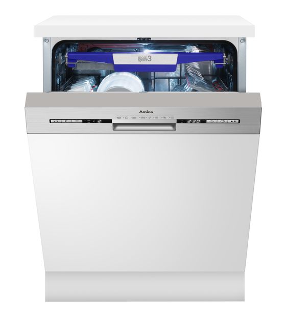 Amica EGSP576910E 60 cm Geschirrspüler teilintegriert (ohne Front) Leise 14 Maßgedecke aquaStop Funktion f&uuml;r 491,00 Euro