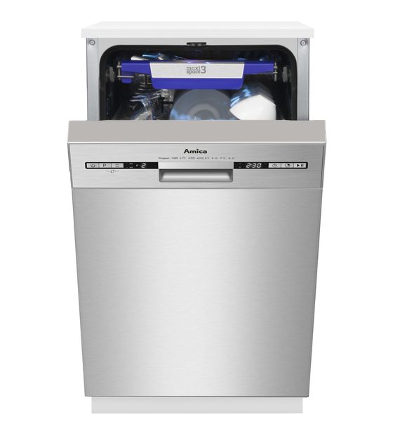 Amica EGSPU500920-1E 45 cm Geschirrspüler teilintegriert (ohne Front) Leise 10 Maßgedecke aquaStop Funktion f&uuml;r 689,00 Euro